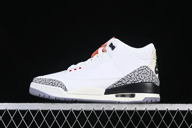 All categories Air Jordan Jordan series basketball shoes Air Jordan 3 GX foreign trade version Air Jordan 3 "White Cement Reimagined" AJ3 Joe 3 new white cement replica basketball shoes DN3707-100